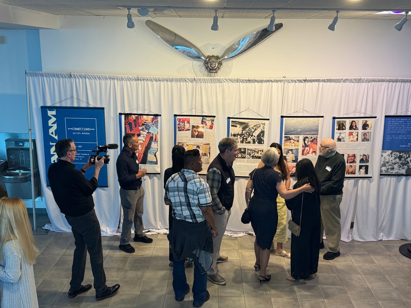 Connections airlift exhibit, Operation Babylift Pan Am Gala event, Garden City, NY